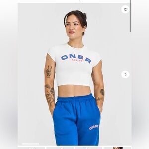 Oner Active Cotton Icon Baby Graphic Cropped T-Shirt (L)
